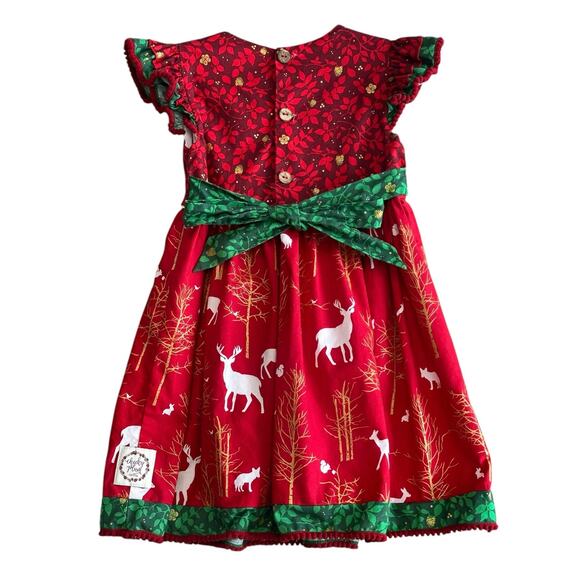 CHEEKY PLUM Boutique Holiday Dress 3T - Picture 5 of 9